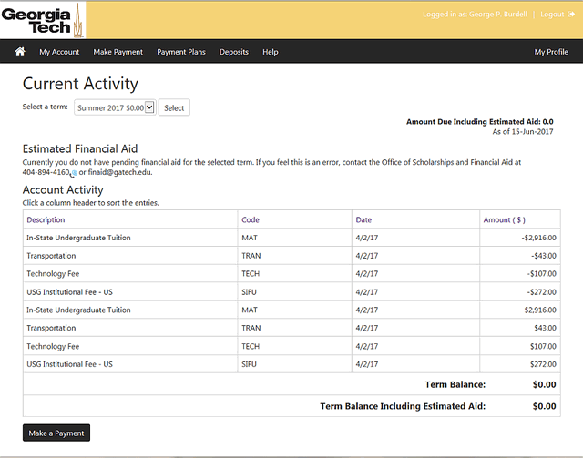 Student accounts