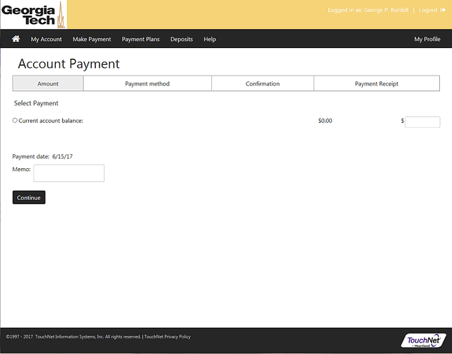 Student payment