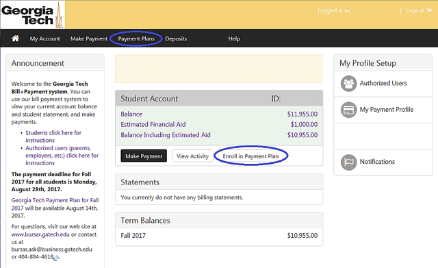 Payment Plan